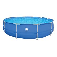 Pool-Set | Schwingpool | Aufstellbecken | Rundbecken Frame Pool | mit Filterpumpe | mit Leiter | mit Abdeckung | 450x90cm