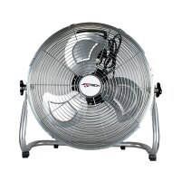 Bodenventilator | Windmaschine | 40cm | Metall Optik | 1350 U/min | 70 Watt
