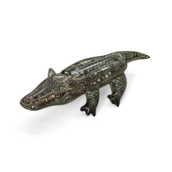 Schwimmtier Reptile | Krokodil | Poolparty | aufblasbarer Kroko | 193 x 94 cm