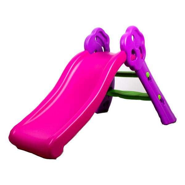 Kinderrutsche | Rutsche | Kunststoff-Rutsche | klappbar | 11/2 - 4 Jahre | UV Beständig | Pink
