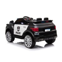 Kinder Elektroauto | Elektrofahrzeug | Police Car | mit USB | mit Fernbedienung | Schwarz