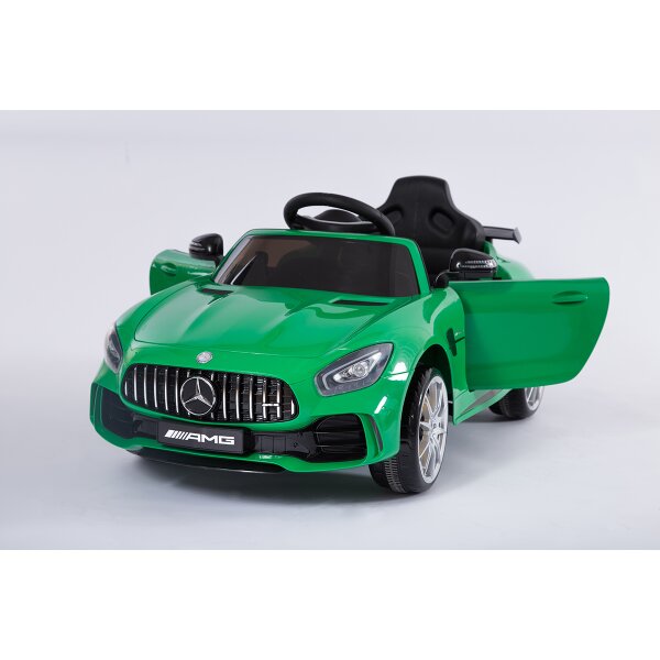 Kinder Elektroauto | Elektrofahrzeug | Mercedes-Benz AMG GT R | mit MP3 Player | mit Fernbedienung | Grün