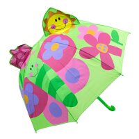 Kinderschirm | Regenschirm | Schirm | Ø 71 cm | Blumen | Grün