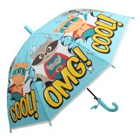 Kinderschirm | Regenschirm | Schirm | Trillerpfeife am Griff | Ø 80 cm | OMG! | Hellblau