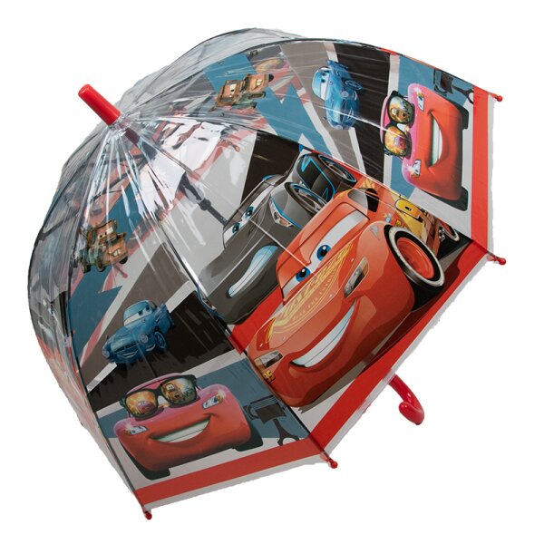 Kinderschirm | Regenschirm | Schirm | Trillerpfeife am Griff | Ø 72 cm | Cars | Rot