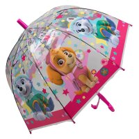 Kinderschirm | Regenschirm | Schirm | Trillerpfeife am Griff | Ø 72 cm | Hündin | Pink