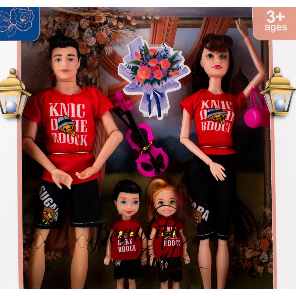 Puppenfamilie | Puppen | Spiel-Figuren | 6-teilig | ab 3...