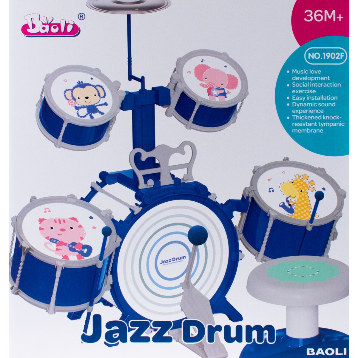 Kinder Schlagzeug | Spielzeug Instrument | Jazz Drum | ab...