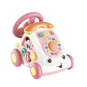 Lernspielzeug | Spielzeugtelefon | Autotelefon | Soundspielzeug | Pink | ab 18 Monate