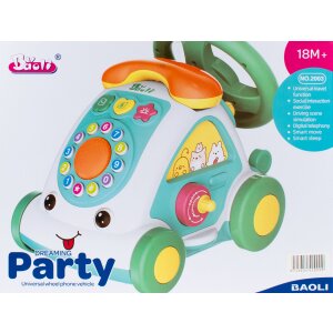 Lernspielzeug | Spielzeugtelefon | Autotelefon | Soundspielzeug | Pink | ab 18 Monate